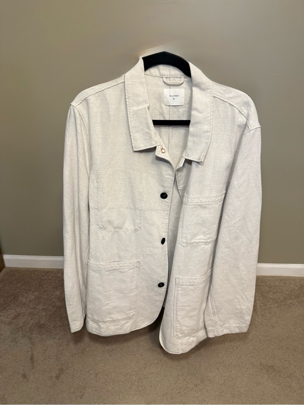 Billy Reid Off-White Chore Shirt/Jacket - XL